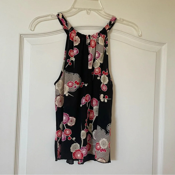 Trina Turk Cherry Blossom Halter Top - Size XS Petite - Picture 2 of 3